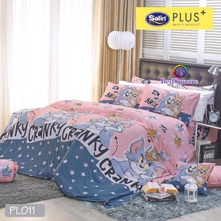 Satin Plus ชุดผ้าปูที่นอน (ไม่รวมผ้านวม) พิมพ์ลาย PL011 ลิขสิทธิ์แท้