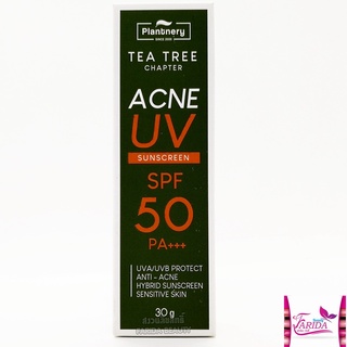 🔥โปรค่าส่ง25บาท🔥 Plantnery Tea Tree Sunscreen Acne Oil Control SPF50/PA+++ 30g