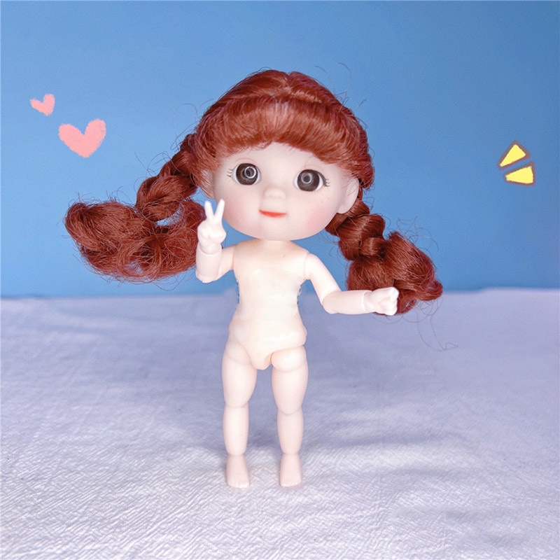 ภาพหน้าปกสินค้าตุ๊กตา Bjd 1/12 ความสูง 12 ซม. น่ารัก มินิ ตุ๊กตาเด็ก เด็กผู้หญิง ของขวัญ แต่งตัว ของเล่นสําหรับเด็ก