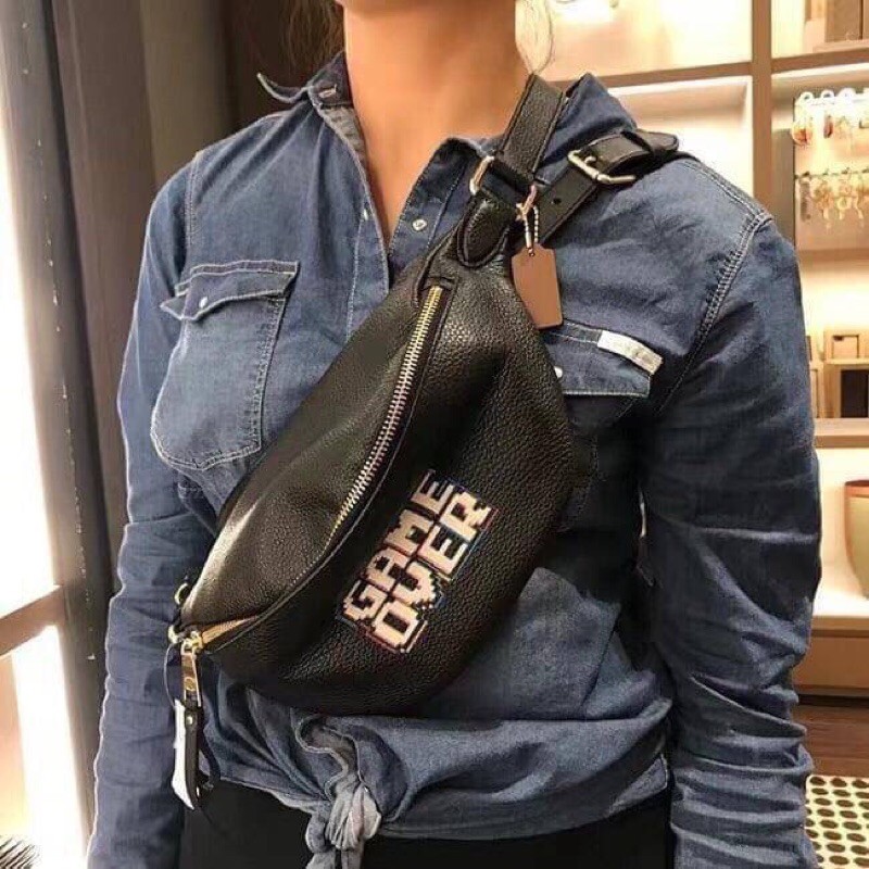 Coach Pacman Game Over Fanny Pack Belt Bag Shopee Thailand