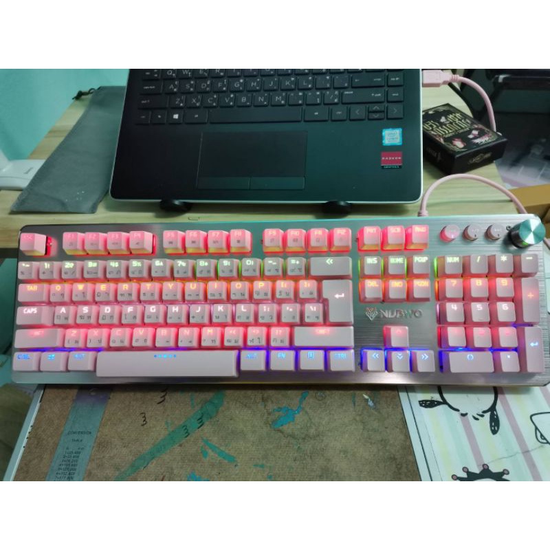คีย์บอร์ด NUBWO NK-34 FLICKER Mechanical Keyboard Blue Switch มือสอง ...