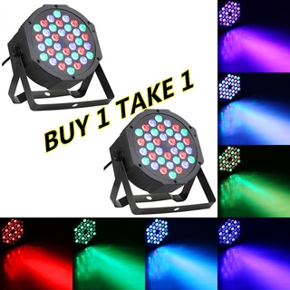 【ซื้อ 1 TAKE 1】❤️ไฟพาร์36❤️ไฟปาร์ตี้❤️ไฟดิสโก้❤️ โคมไฟดิสโก้ LED RGB 36 ดวง DMX512 ควบคุมด้วยเสียง DMX 7 โหมด สําหรับปาร์ตี้ดิสโก้