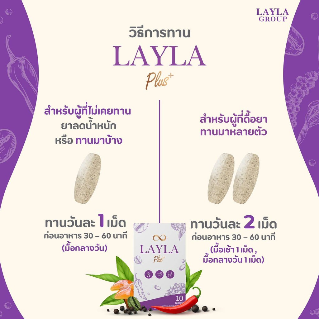 ส่งฟรี-ไม่ต้องใช้โค้ด-layla-plus-เลลา-พลัส-ลดไว-x2-เร่งการเผาผลาญ-สลายไขมันส่วนเกิน-สูตรลดน้ำหนักด้วยตัวเอง-คุมหิว