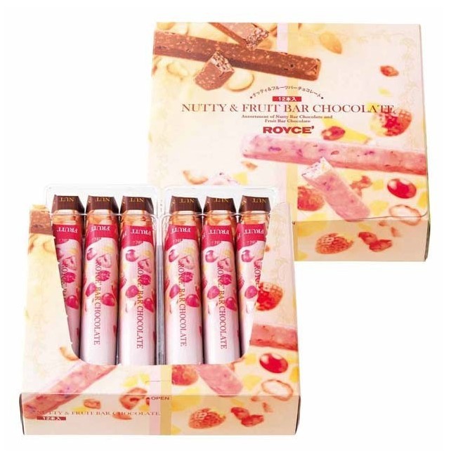 Royce' NUTTY & FRUIT BAR CHOCOLATE (12PCS) Shopee Thailand
