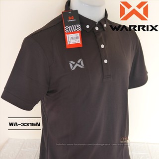 เสื้อโปโล WARRIX WA-3315N WA-PLAN15 สีดำ (AA) วาริกซ์ วอริกซ์ ของแท้ 100%