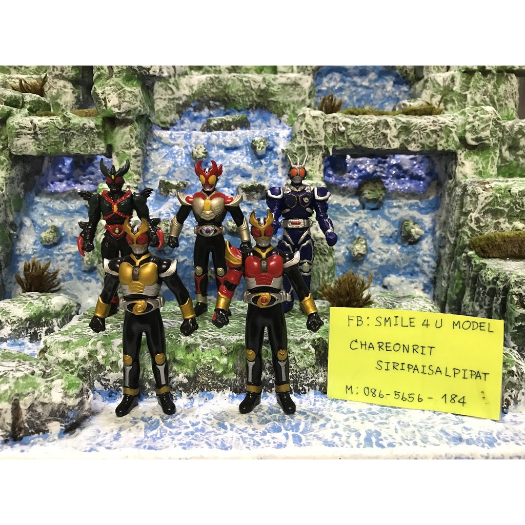 กาชาปองโมเดล Mask Rider ของแท้ยกเซ็ตห้าตัว | Shopee Thailand