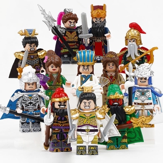 ของเล่นตัวต่อฟิกเกอร์ San Guo Caocao ZhaoYun Guan Yu Liu Bei Zhang Fei LvBu ขนาดเล็ก เหมาะกับของขวัญวันเกิด สําหรับเด็ก