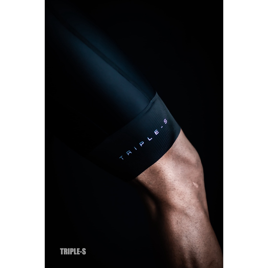 กางเกงจักรยาน-เอี๊ยมขาสั้นtriple-s-เป้าอิตาลี-bib-pro-black-2021-ใหม่ล่าสุด