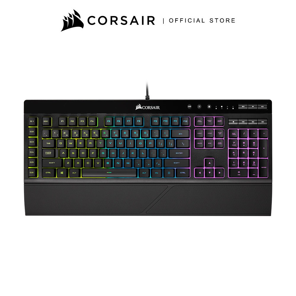 CORSAIR K55 RGB KEYBOARD GAMING RUBBER DOME SWITCH THAI LAYOUT ...