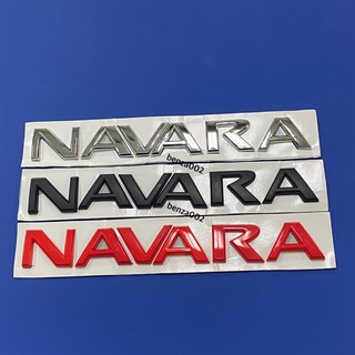 โลโก้* คำว่า NAVARA ตัวอักษรแยก ติดรถ NISSAN ( ขนาด*3.5 x 26.5 cm ) ราคาต่อชิ้น