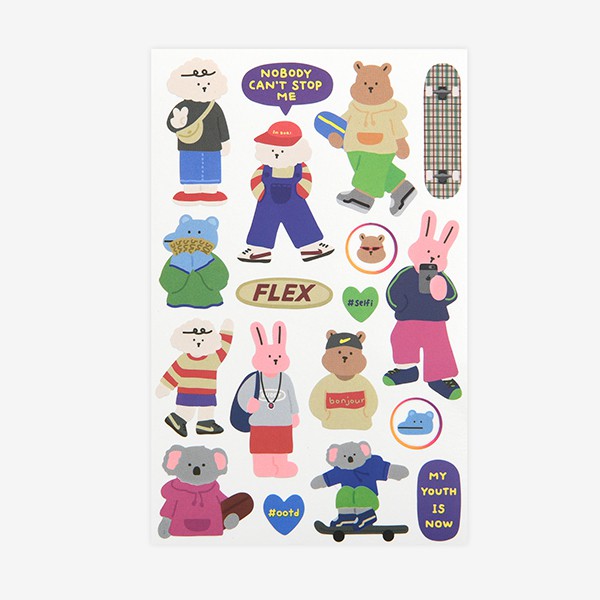 My Buddy Sticker - 12 Hip buddy สติ๊กเกอร์ | Shopee Thailand
