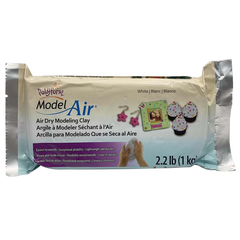 คิดอาร์ท ดินปั้นธรรมชาติ ดินเยื่อกระดาษ Polyform Model Air Air Dry ...
