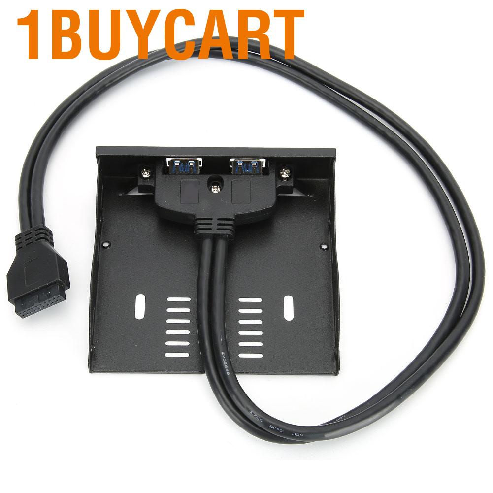 1buy-usb-3-0-floppy-front-panel-3-5-flopy-bay-19-pin-to-2-interface-usb-hub