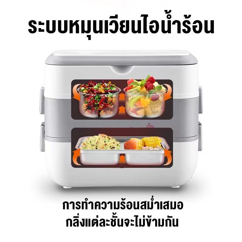 comnetกล่องข้าวไฟฟ้า200w2lกกล่องอุ่นอาหารอัตโนมัติelectric-lunch-boxกล่องอาหารกลางวันไฟฟ้า-แบบพกพา-กล่องข้าวกล่องอาหาร