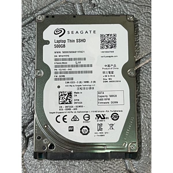 Laptop Thin SSHD 500GB ยี่ห้อseagate มือสอง สภาพดีมาก | Shopee Thailand