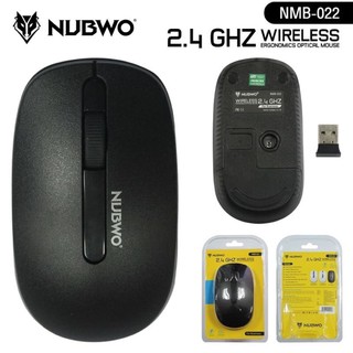 cherry มาใหม่ เมาส์ไร้สาย ดีไซน์เรียบหรู ไร้เสียงคลิก NUBWO NMB-022 Wireless Silent Mouse