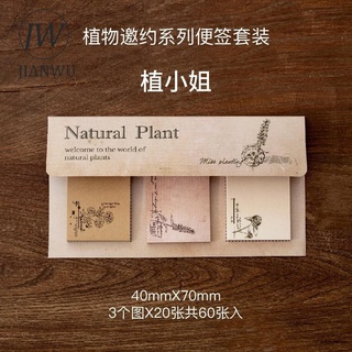 ภาพขนาดย่อของภาพหน้าปกสินค้าJianwu สติกเกอร์กระดาษโน้ต ลายพืช ดอกไม้ สไตล์วินเทจ สําหรับตกแต่งสมุดไดอารี่ แพลนเนอร์ DIY 60 ชิ้น ต่อชุด จากร้าน fenglai.th บน Shopee ภาพที่ 7