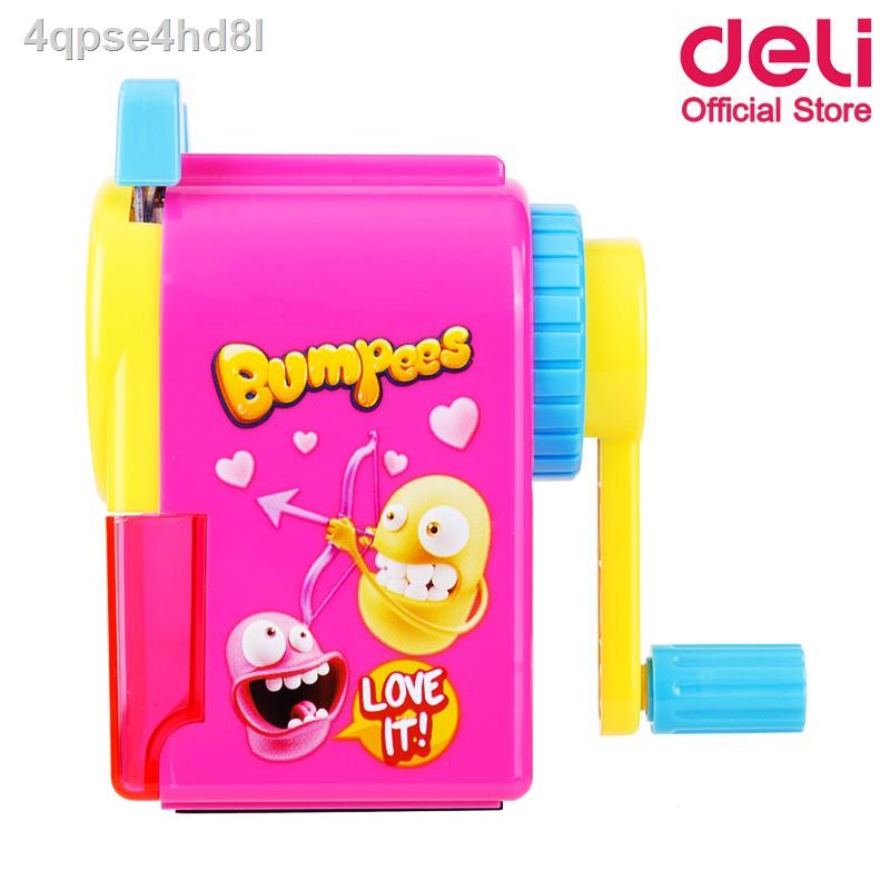 deli-0641-rotary-pencil-sharpener-pink-เครื่องเหลาดินสอ-ลายการ์ตูน-น่ารัก-2-สี-เครื่องเหลาดินสอ-เครื่องเขียน