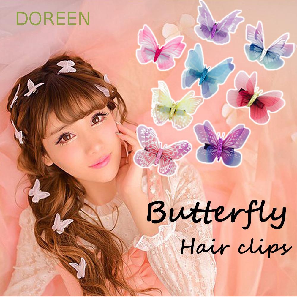 doreen-กิ๊บติดผมลายผีเสื้อหลากสี