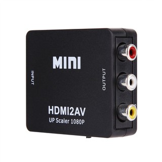 ภาพขนาดย่อของภาพหน้าปกสินค้าอะแดปเตอร์แปลงสัญญาณ hdmi to rca av/cvbs hd 1080 p mini hdmi 2av จากร้าน rimova บน Shopee ภาพที่ 2