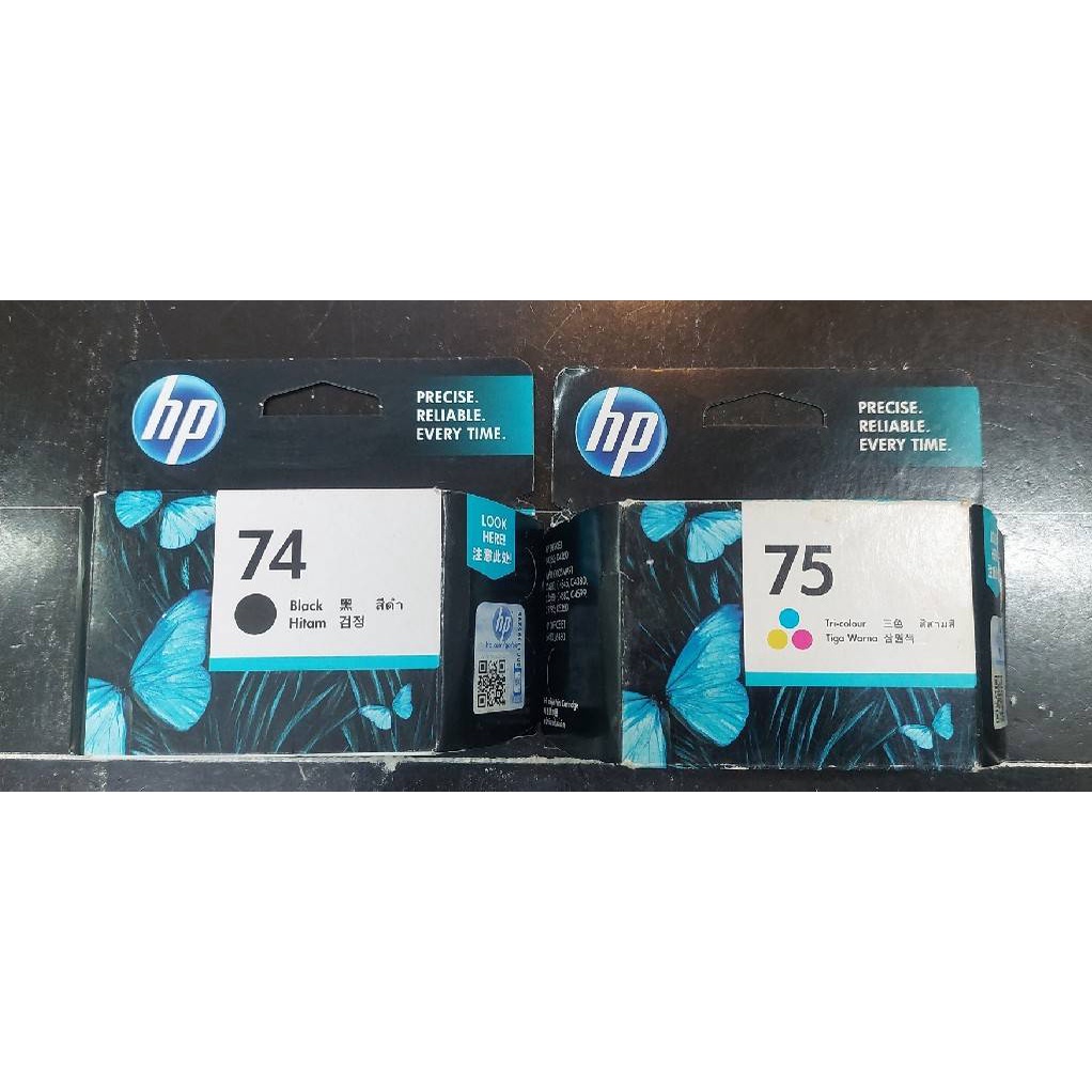 hp-74-ดำ-cb335wa-hp-75-รวมสี-cb337wa-deskjet-d4260-d4360-c4280-c4345-c4380-c4480-c4580-c4599-c5280