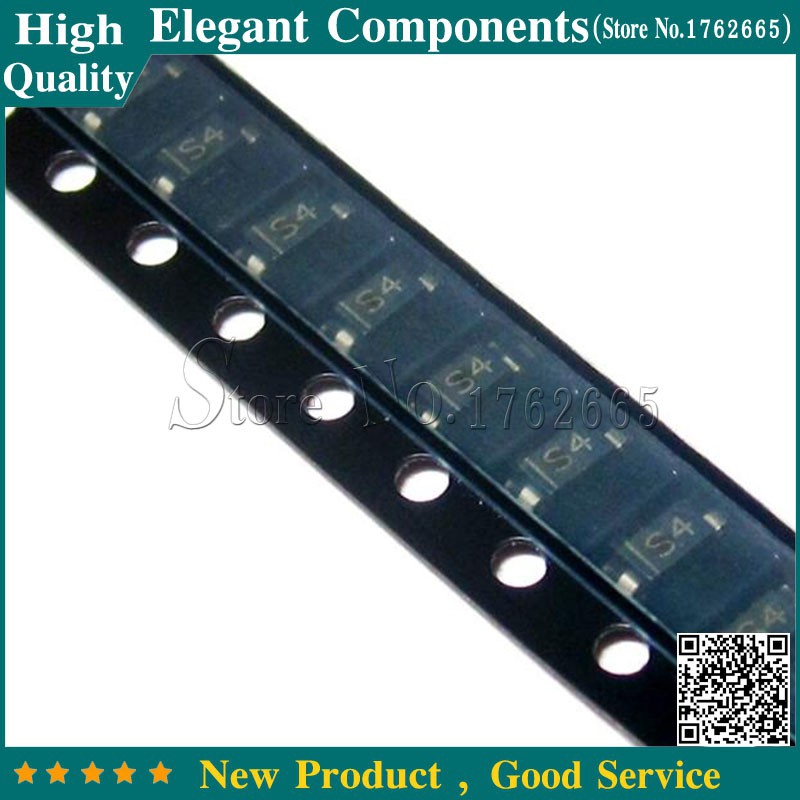 1n4007 Diode 100-Pack 1N5819W S4 SMD Schottky Diodes - 40V 1A SOD-123 ...