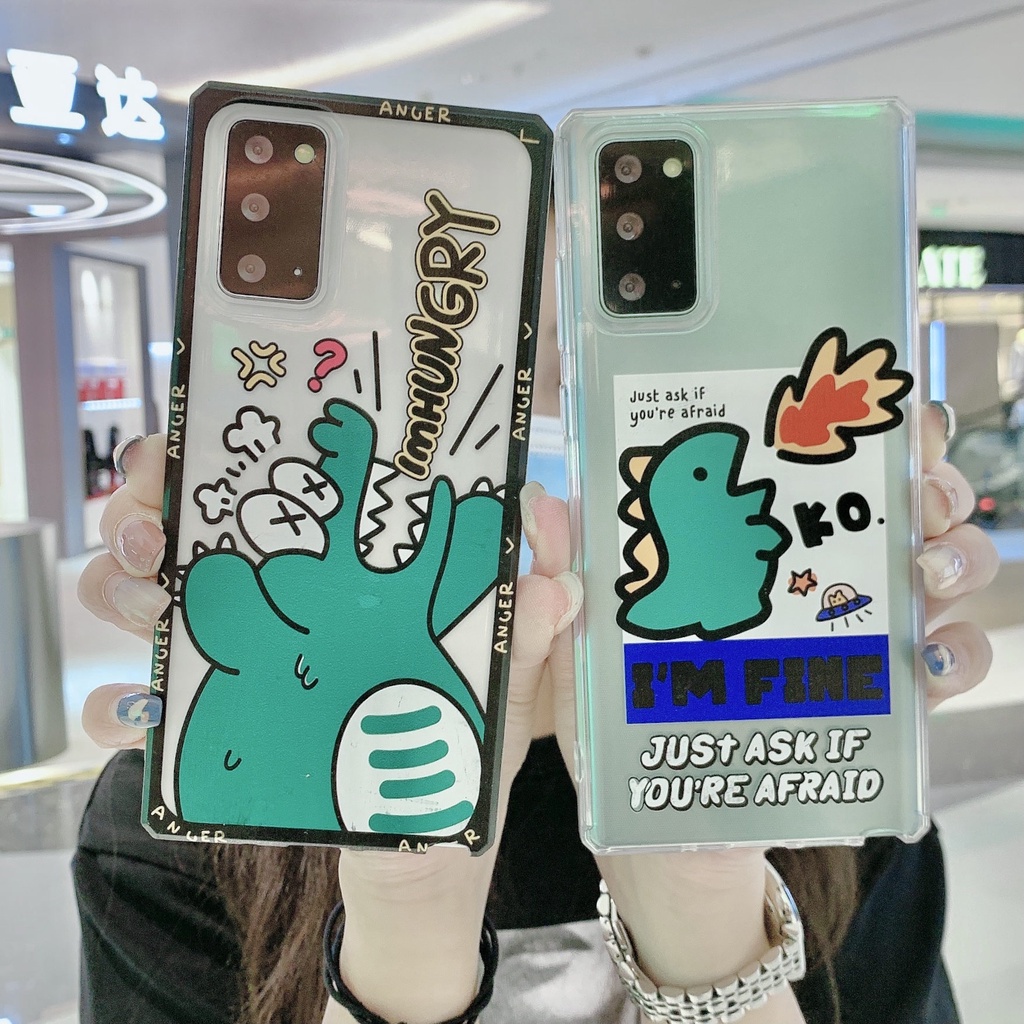 ภาพหน้าปกสินค้าเคสโทรศัพท์มือถือ แบบใส ลายการ์ตูนจระเข้ มังกรไฟ สําหรับ Samsung Galaxy s22 plus ultra s21fe note8 note9 s10 plus s10 lite+s20 plus ultra s20fe s21 fe plus ultra note10 lite note10 plus จากร้าน rand..th บน Shopee