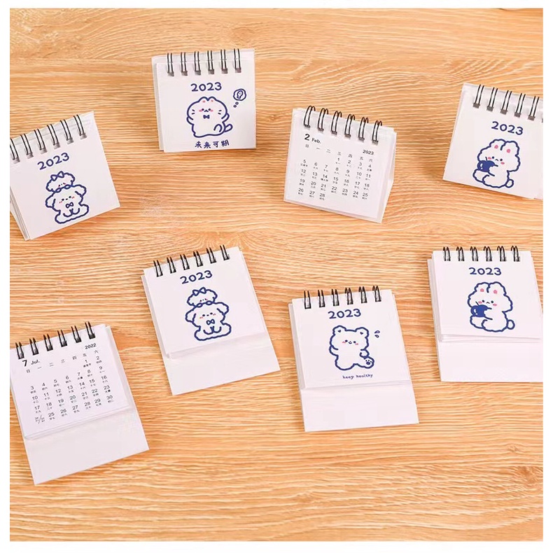 พร้อมส่ง-มินิปฏิทิน-mini-calendar-2023ปฏิทินจิ๋ว-มีหลายสี-พาสเทลน่ารักมากๆ-ปฏิทินเล็ก-ปฏิทินพกพา