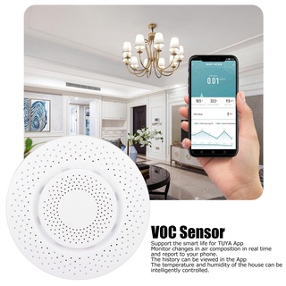 Cancer309 กล่องทดสอบคุณภาพอากาศ Wifi Voc Co2 ตรวจจับอุณหภูมิความชื้น สําหรับ Tuya