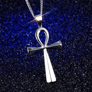 [FTTP] จี้อียิปต์ Ankh Crucifix สร้อยคอจี้เครื่องประดับของขวัญโซ่