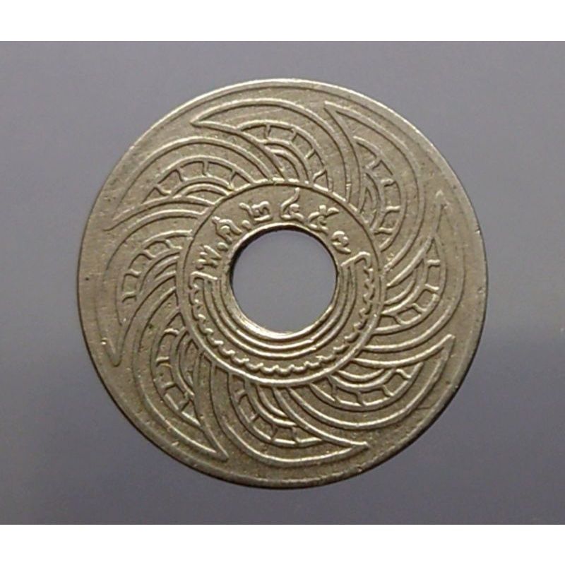 เหรียญสตางค์รู-10-สตางค์-10สต-เนื้อนิเกิล-พ-ศ-2457-ผลิตออกใช้-สมัย-ร6-ผ่านใช้-สภาพดี