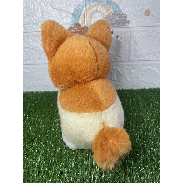 ตุ๊กตาน้องหมาเวลช์-คอร์กี้-ขนวินเทจ-ป้ายญี่ปุ่น-little-pembroke-welsh-corgi-plush