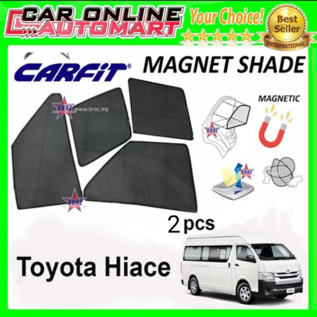 carfit-ม่านบังแดดแม่เหล็ก-oem-สําหรับ-toyota-hiace-2-ชิ้น