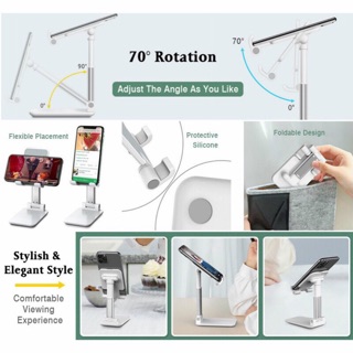 ภาพขนาดย่อของภาพหน้าปกสินค้าChoetech ที่วางโทรศัพท์,โต๊ะปรับมุมได้หลายมุมที่วางโทรศัพท์มือถือแท็บเล็ต จากร้าน xshop2019 บน Shopee