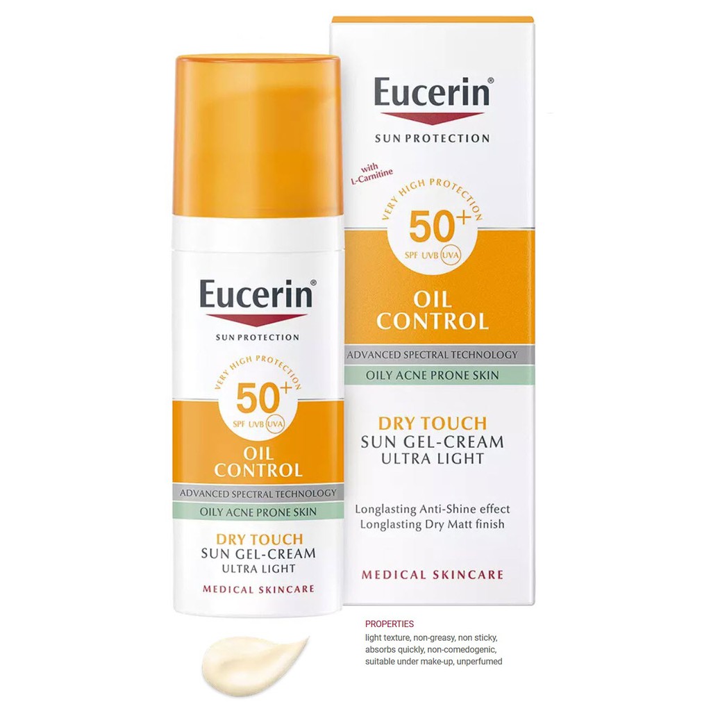 50 ml Eucerin Sun GelCreme Oil Control Dry Touch. SPF50 PA+++ ครีมกัน