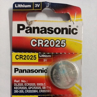 ถ่านเม็ดกระดุมลิเทียม Panasonic l CR2025 ขนาด3V