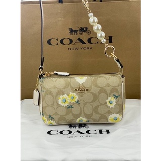 Coach NOLITA 19 IN SIGNATURE CANVAS WITH HEART FLORAL PRINT (COACH C2898)