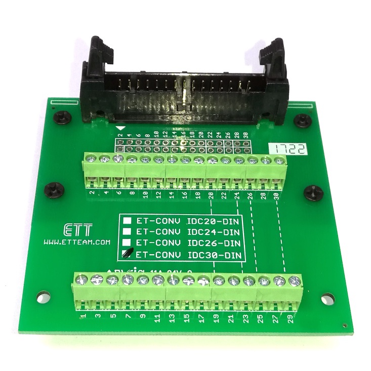 et-conv-idc30-din-เปลี่ยนขั้ว-header-connector-ตัวผู้-2-54mm-โดยเปลี่ยนขั้วต่อจาก-idc-ที่มาจากสายแพร์ให้เป็น-terminal