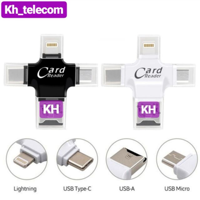 ตัวอ่านเม็มโมรี่การ์ดสำรองข้อมูล OTG Card Reader for iPhone Android ...