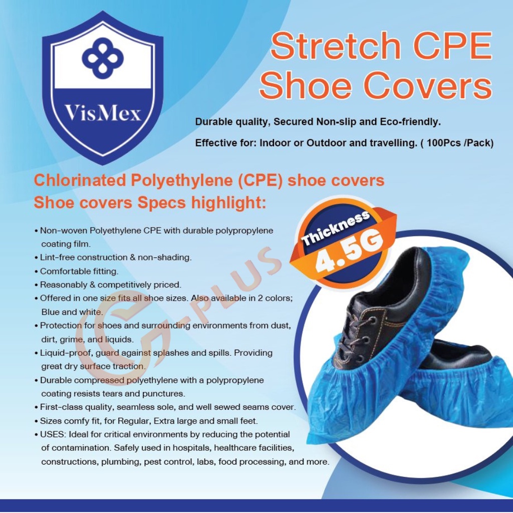 vismex-ถุงคลุมเท้าพลาสติกชนิดใช้แล้วทิ้ง-shoe-covers-cpe-50คู่-แพ็ค