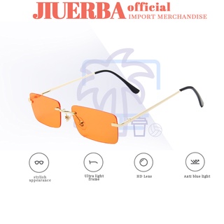 (JIUERBA) COD แว่นตากันแดด ป้องกันรังสีอัลตราไวโอเลต สําหรับผู้ชาย และผู้หญิงตะวันตก