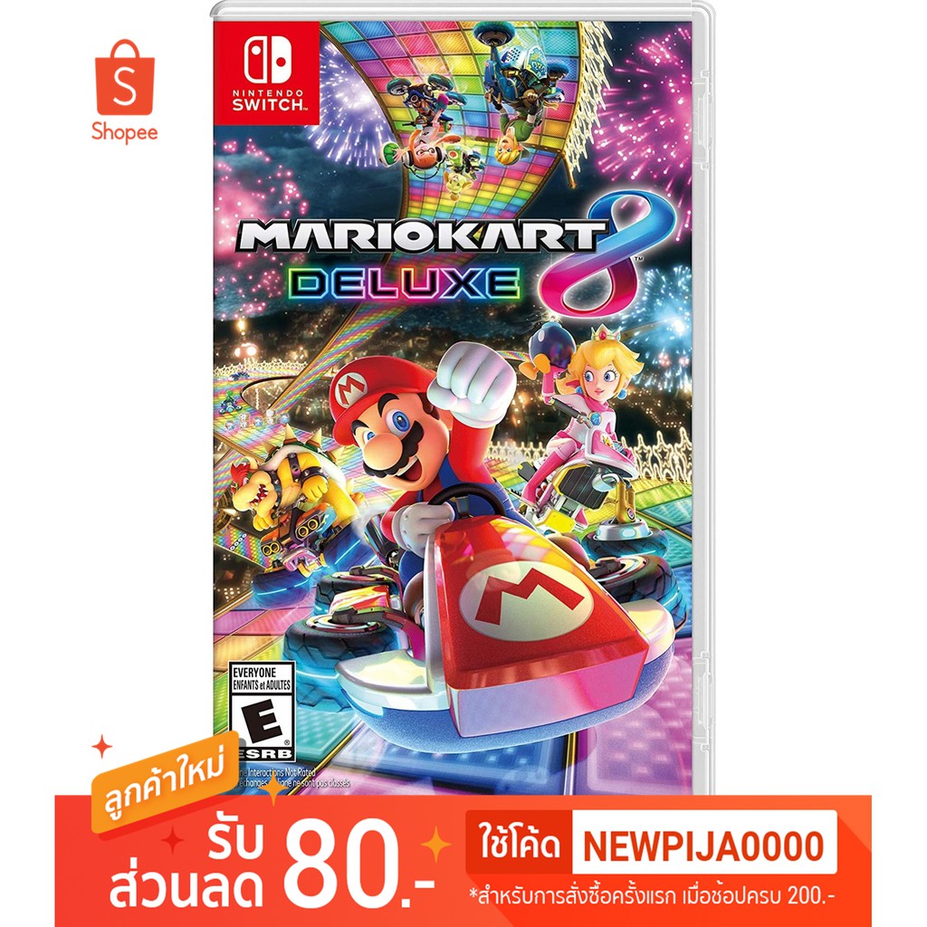 ภาพหน้าปกสินค้า]Nintendo Switch Mario Kart 8 Deluxe US Eng จากร้าน pijanggame บน Shopee