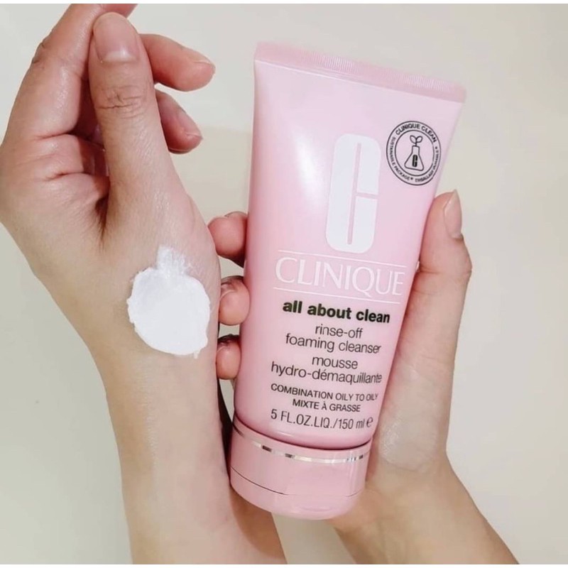 พร้อมส่ง-clinique-all-about-clean-rinse-off-foaming-cleanser-โฟมล้างหน้า