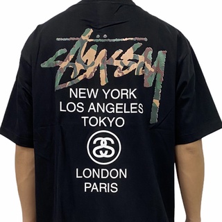 แฟชั่นคลาสสิก🔥 เสื้อยืดคอกลม stussy ลายทหาร 🔥