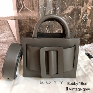 boyy bobby 18 vintage greyสีเทา