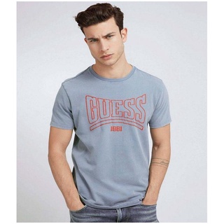 เสื้อยืดโอเวอร์ไซส์Guess เสื้อยืดคอกลม แขนสั้น ผ้าฝ้าย พิมพ์ลาย ระบายอากาศ ใส่สบาย เหมาะกับฤดูใบไม้ผลิ และฤดูร้อน สําหรั