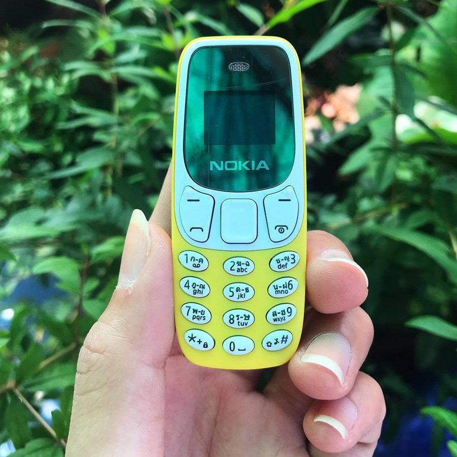 nokia-โทรศัพท์มือถือ-สีเหลือง-ใช้งานได้-2-ซิม-โทรศัพท์ปุ่มกด-รุ่นใหม่2020-โทรศัพท์จิ๋ว-มือถือจิ๋ว-โนเกียจิ๋ว