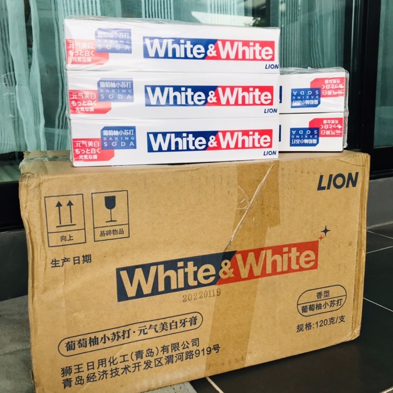 พร้อมส่ง-ยาสีฟันญี่ปุ่น-lion-white-amp-white