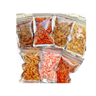 พริกทอด/น้ำพริกหมูกระจก/ปูอัดอบกรอบ 19฿ พริกทอดกรอบ ราคาถูกที่สุด พริก น้ำพริก ขนม เห็ดเข็มทอง เยลลี่