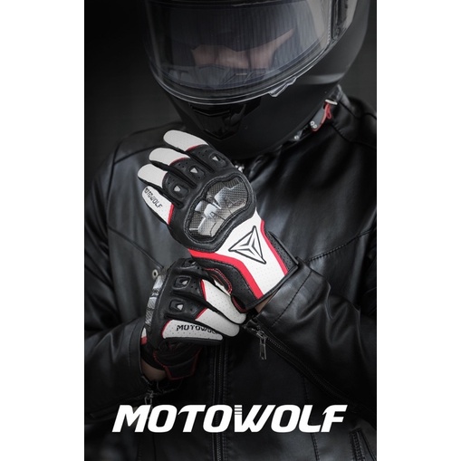 motowolf-mdl-0305-ถุงมือหนังแท้พร้อมการ์ดคาร์บอนเคฟล่า-สำหรับขี่มอเตอร์ไซด์